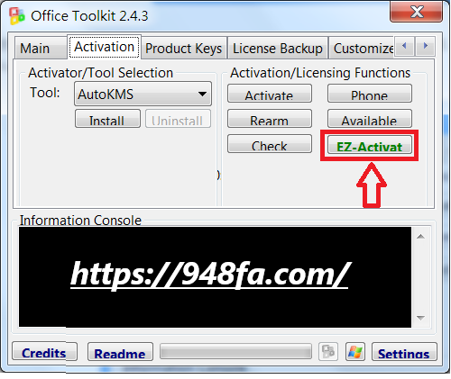 點擊「EZ-Activator」進行破解Office產品